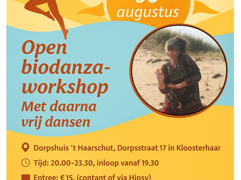 Open workshop biodanza met daarna vrij dansen - Biodanza, Verbinding, Ontspanning