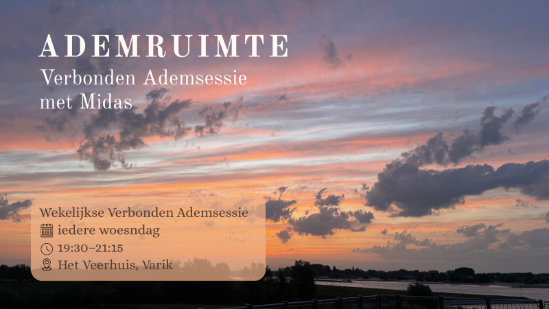 Ademruimte – Verbonden Ademsessie met Midas - Breathwork, Desarrollo personal, Relajación