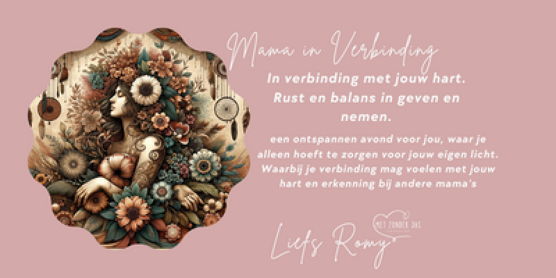 Mama in verbinding cirkel avond