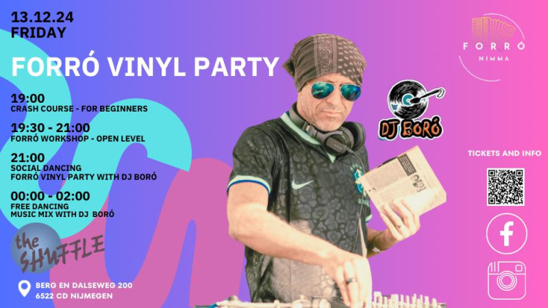 Forró Workshop & Vinyl Party with DJ Boró (Brazil) - Dansen in verbinding, Dansworkshop, Muziekavond