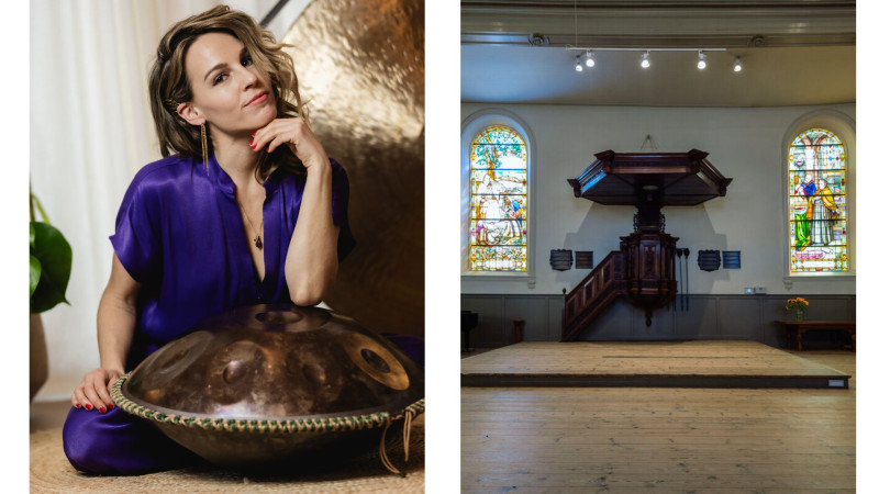Ligconcert met zangeres Krystl in Lutherse Kerk Groningen - Lying Concert, Live Music, Sound Bath
