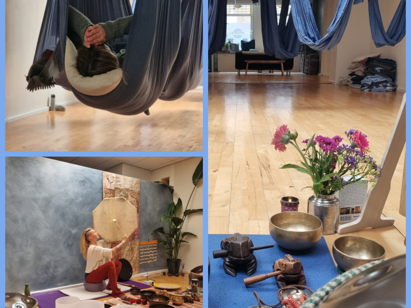 Klankbad in een hangmat 🍁 Herfst editie - Ontspanning, Soundhealing, Klankreis-Soundbath