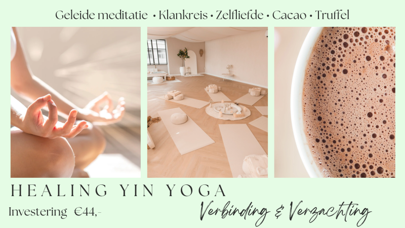 Healing Yin Yoga • FULL MOON SOUNDHEALING & CACAO x Truffel - Klankreis, Healing, Cacao ceremonie