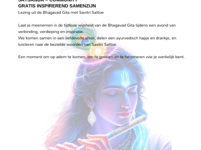 Bhagavad Gita Lezing
