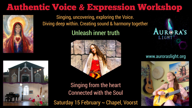 Authentic Voice & Expression Workshop - Innerlijke Reis, Stemexpressie, Stembevrijding