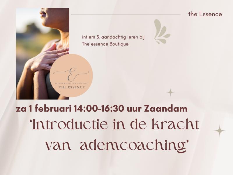 ‘Introductie in de kracht van de ademcoaching’