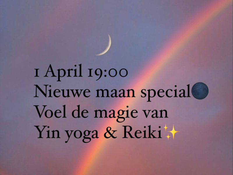 🌑 Nieuwe Maan Special – Yin Yoga & Reiki 🌙   - Reiki, Yoga, New Moon