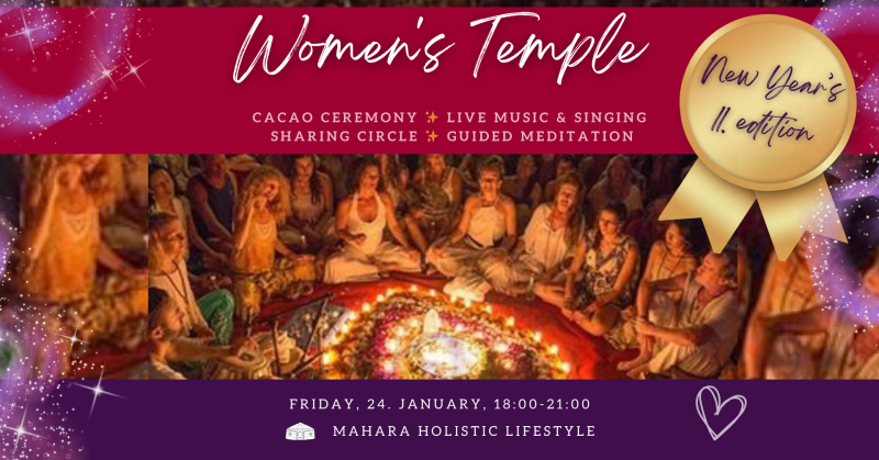 Women's Temple 🌺 New Year's edition - Cacao ceremonie, Sharing Circle, Vrouwen workshops