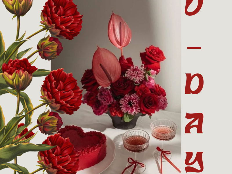 V-day flower arrangement workshop