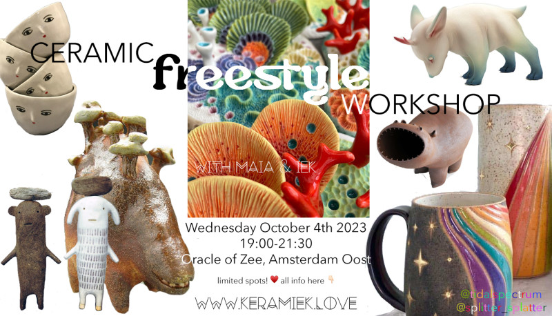 Ceramic Freestyle Workshop at Keramiek Love - Creatividad, Curso, Conexión