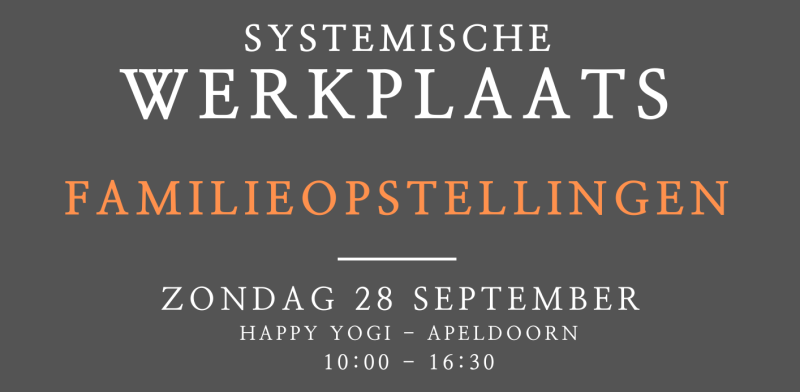 Familieopstellingen - Systemische Werkplaats 28 september