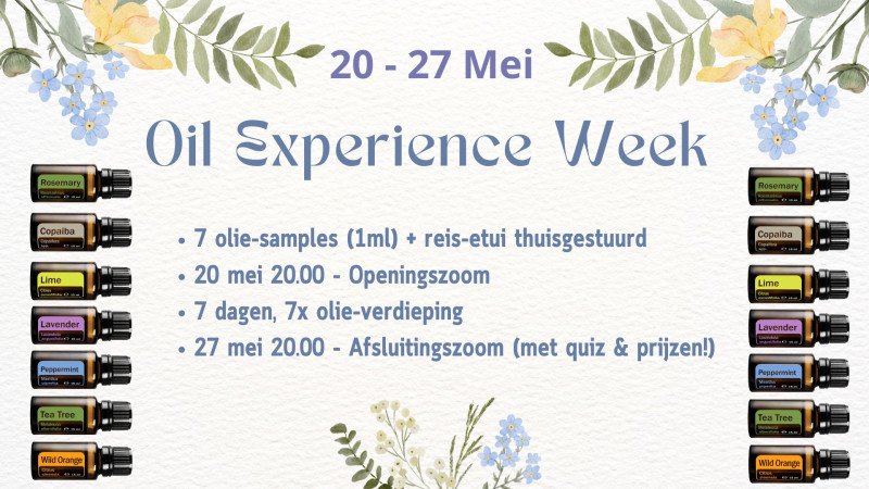 Oil Experience Week - Gezondheid, Natuur, Overige Workshops