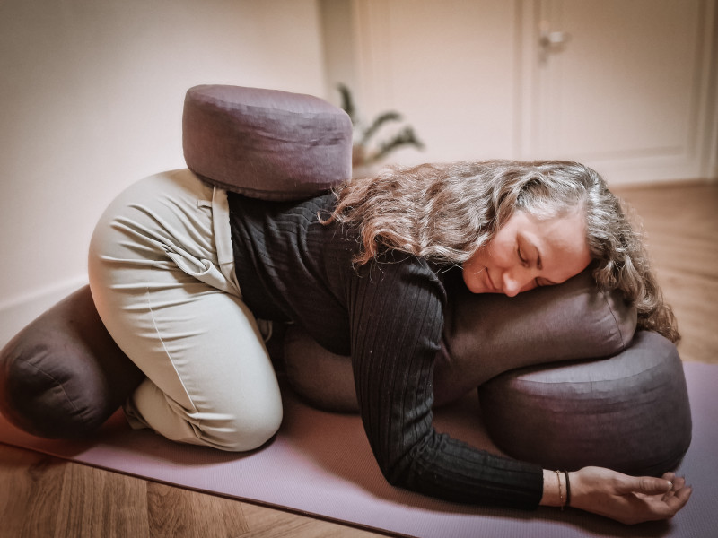 Restorative xl met mini massage - Autumn leaves
