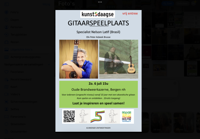 Gitaarspeelplaats - Live muziek, Creativiteit