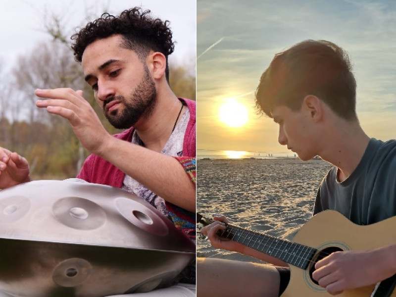 Mantra-avond | met live handpan, gitaar en djembé door Steve & Liam - Canto de mantras, Música en vivo, Meditación
