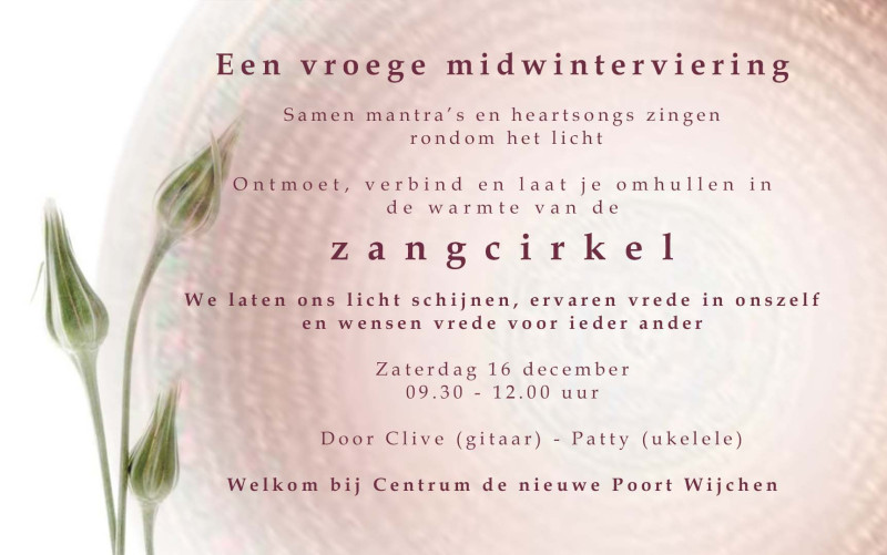 Zangcirkel bij 'Centrum de nieuwe Poort Wijchen'