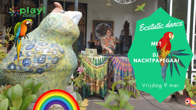 PLAY! Zwolle Ecstatic Dance met DJ Nachtpapegaai (alle leeftijden) - Ecstatic Dance, Speelsheid