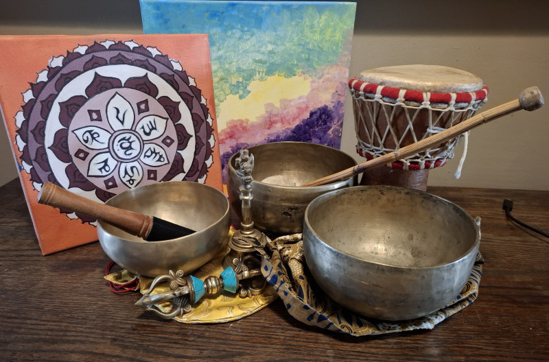 4 -daags retreate Mantra's zingen, soundhealing en Art