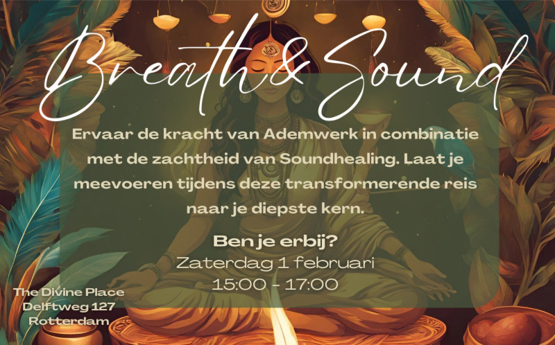 Breath & Sound, Ademcirkel met Cacao & Blauwe Lotus ceremonie.