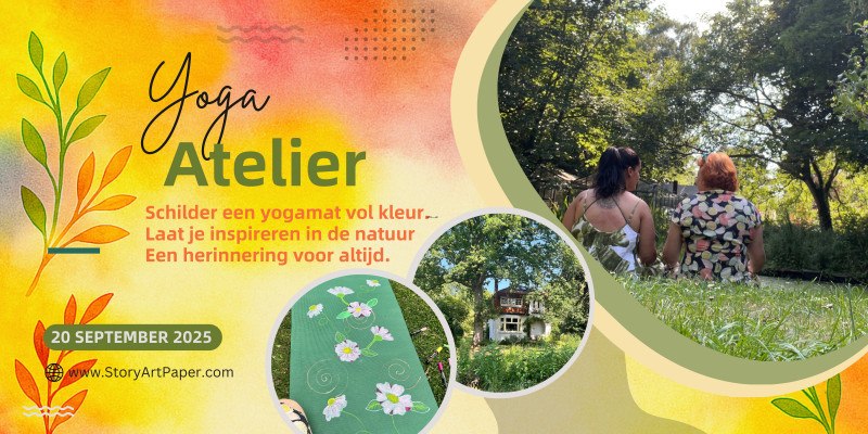 YogaAtelier - yogamat schilderen in de natuur