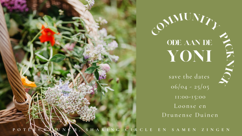 🌿 Ode  aan de Yoni Community PICKNICK  🌿 25 mei @ De Nieuwe Plek