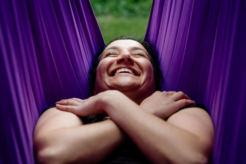 Aerial Yoga Basic Workshop Outdoors