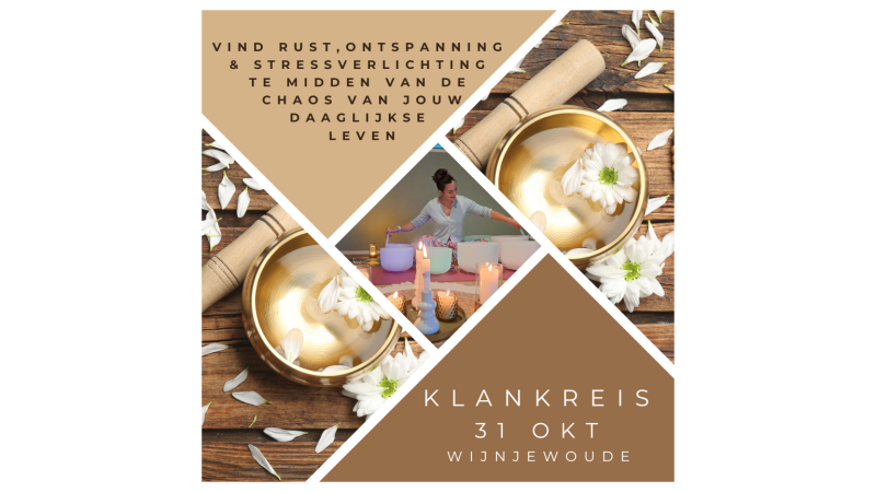 Klankreis - kalmte, ontspanning, stressverlichting - Sound Healing, Yoga, Mindfulness