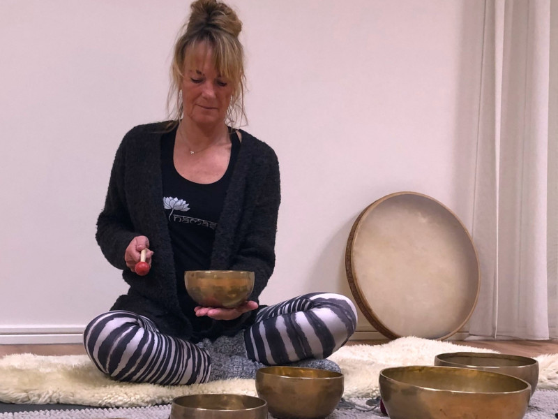 Yoga nidra met klankschalen