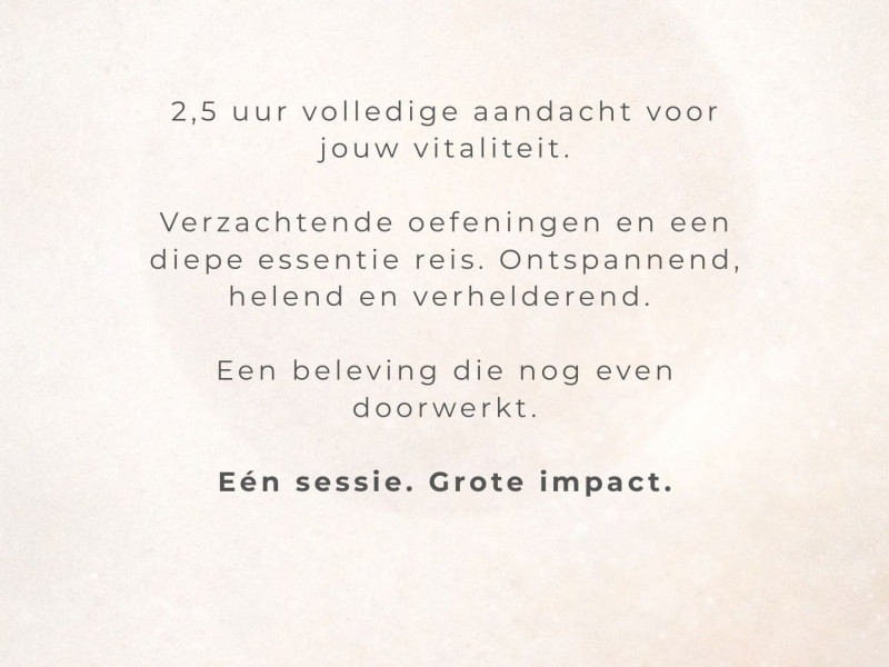 Essentie & Vitaliteit 