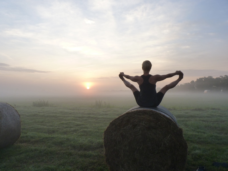 Yoga in de polder
