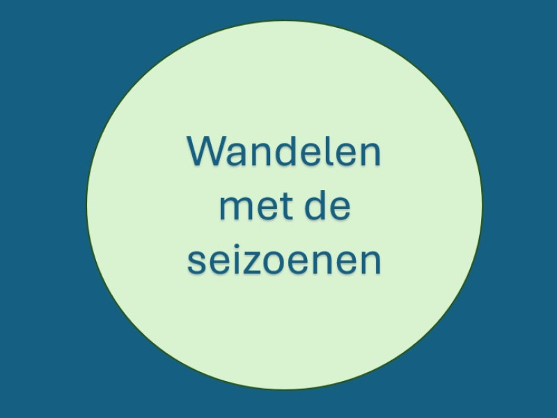 Wandelen met de seizoenen